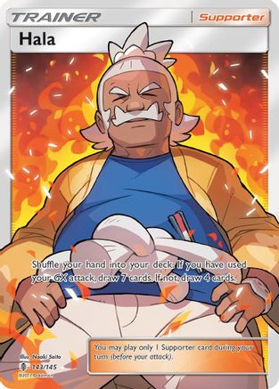 Hala (Full Art) (143/145) [SM  Guardians Rising] Holofoil - Ultra Rare