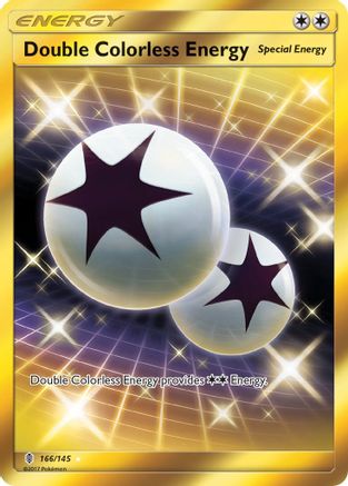 Double Colorless Energy (Secret) 166/145  - Holofoil SM  Guardians Rising - Secret Rare