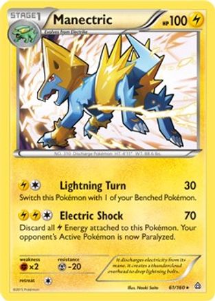Manectric - 61/160 (XY Primal Clash)/160  Deck Exclusives - Rare