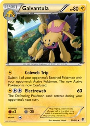 Galvantula (XY Phantom Forces) (27/119) [Deck Exclusives] Holofoil - Holo Rare
