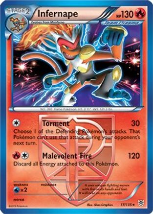 Infernape (BW Plasma Storm) (017/135) [Deck Exclusives] Normal - Rare