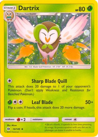 Dartrix (Cosmos Holo) (10/149) [Blister Exclusives] Holofoil - Promo