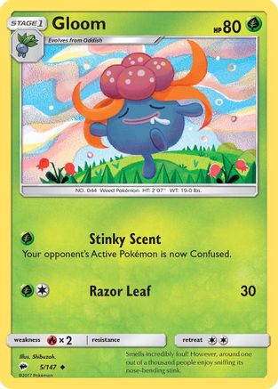 Gloom (005/147) [SM  Burning Shadows] Reverse Holofoil - Uncommon