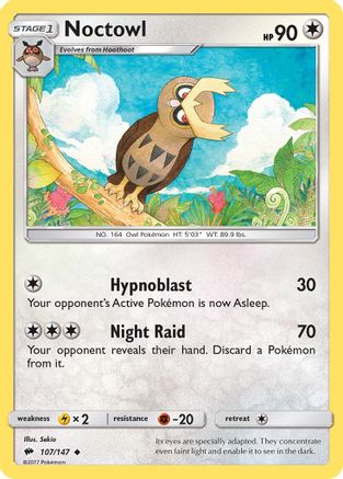 Noctowl 107/147  SM  Burning Shadows - Uncommon