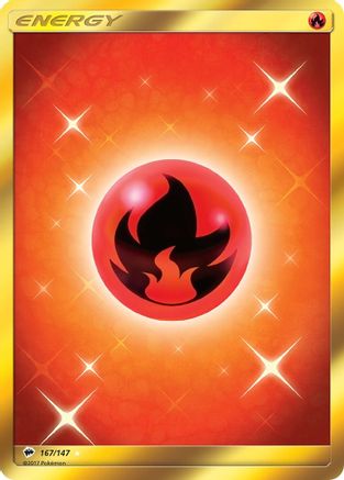 Fire Energy (Secret) (167/147) [SM  Burning Shadows] Holofoil - Secret Rare