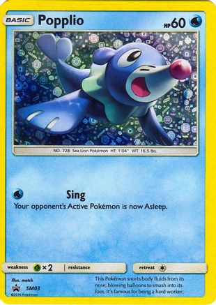 Popplio (General Mills Promo) (SM03) [Miscellaneous Cards & Products] Holofoil - Promo