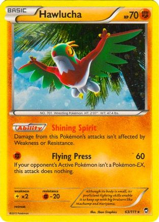 Hawlucha (Cosmos Holo) (63/111) [Blister Exclusives] Holofoil - Promo