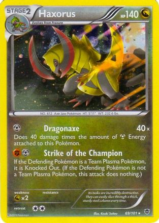 Haxorus (Cosmos Holo) (69/101) [Blister Exclusives] Holofoil - Promo