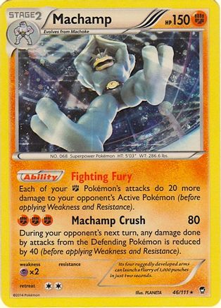 Machamp - 46/111 (Cosmos Holo)/111  - Holofoil Blister Exclusives - Promo