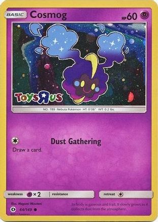 Cosmog (Toys R Us Promo) (064/149) [Miscellaneous Cards & Products] Holofoil - Promo