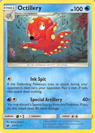 Octillery 023  SM  Crimson Invasion - Rare