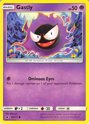Gastly (036/111) [SM  Crimson Invasion] Normal - Common