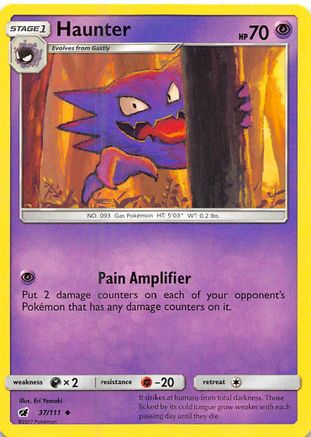 Haunter (037/111) [SM  Crimson Invasion] Reverse Holofoil - Uncommon