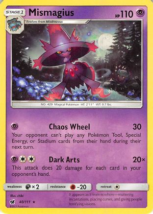 Mismagius 040/111  - Reverse Holofoil SM  Crimson Invasion - Rare