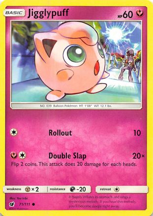 Jigglypuff (071/111) [SM  Crimson Invasion] Reverse Holofoil - Common
