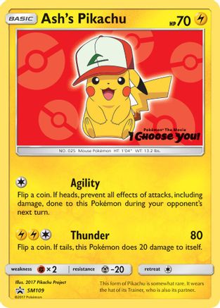Ash's Pikachu (SM109/248) [SM Promos] Normal - Promo