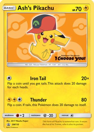 Ash's Pikachu (SM110/248) [SM Promos] Normal - Promo