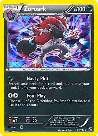 Zoroark (Cracked Ice Holo) (71/114) [Blister Exclusives] Holofoil - Promo