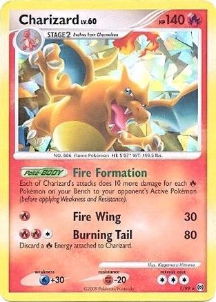 Charizard (Cracked Ice Holo) (001/99) [Miscellaneous Cards & Products] Holofoil - Promo