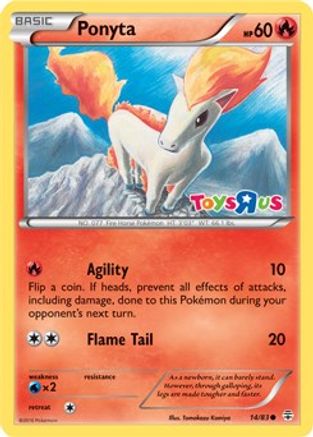 Ponyta (Toys R Us Promo) (014/83) [Miscellaneous Cards & Products] Holofoil - Promo