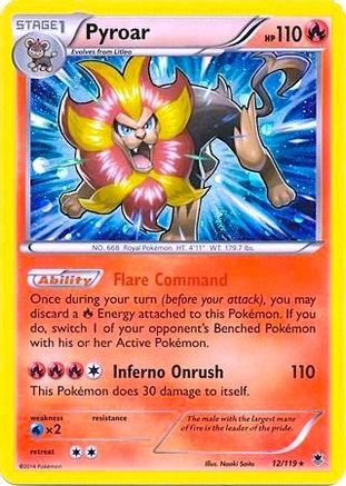 Pyroar (Cosmos Holo) (12/119) [Blister Exclusives] Holofoil - Promo