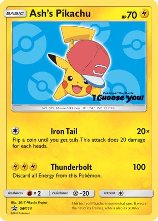 Ash's Pikachu (SM114/248) [SM Promos] Normal - Promo