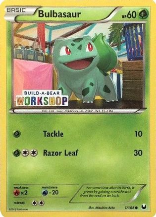 Bulbasaur (Build-A-Bear Workshop Exclusive) (001/108) [Miscellaneous Cards & Products] Normal - Promo