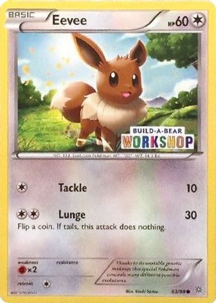 Eevee (Build-A-Bear Workshop Exclusive) (063/98) [Miscellaneous Cards & Products] Normal - Promo