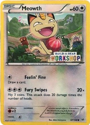 Meowth (Build-A-Bear Workshop Exclusive) 067/108  Miscellaneous Cards & Products - Promo