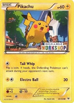Pikachu (Build-A-Bear Workshop Exclusive) (020/108) [Miscellaneous Cards & Products] Normal - Promo