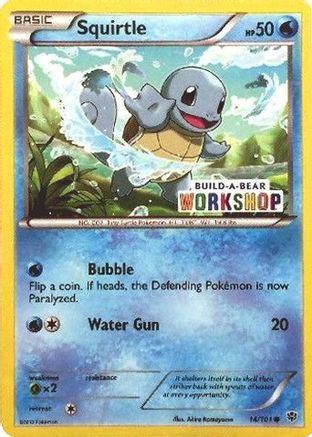 Squirtle (Build-A-Bear Workshop Exclusive) (014/101) [Miscellaneous Cards & Products] Normal - Promo