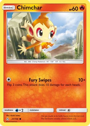 Chimchar (21) (21) 021  SM  Ultra Prism - Common