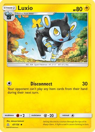 Luxio 047  - Reverse Holofoil SM  Ultra Prism - Uncommon