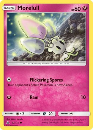 Morelull 092/156  - Reverse Holofoil SM  Ultra Prism - Common