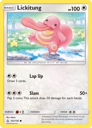 Lickitung 102/156  SM  Ultra Prism - Common