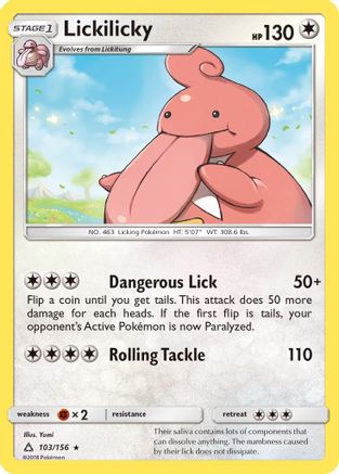 Lickilicky 103  - Reverse Holofoil SM  Ultra Prism - Rare
