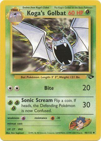 Koga's Golbat (046/132) [Gym Challenge] Unlimited - Uncommon
