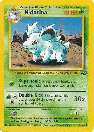 Nidorina 040  - Unlimited Jungle - Uncommon