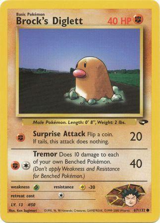 Brock's Diglett (067/132) [Gym Challenge] Unlimited - Common