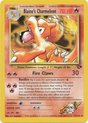 Blaine's Charmeleon (031/132) [Gym Challenge] Unlimited - Uncommon