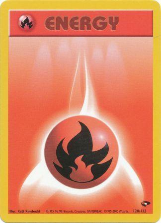 Fire Energy (128/132) [Gym Challenge] Unlimited - Common