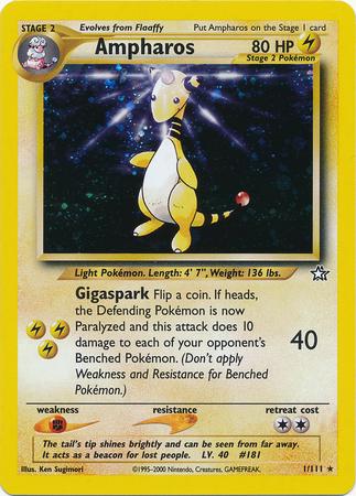 Ampharos (001/111) [Neo Genesis] Unlimited Holofoil - Holo Rare