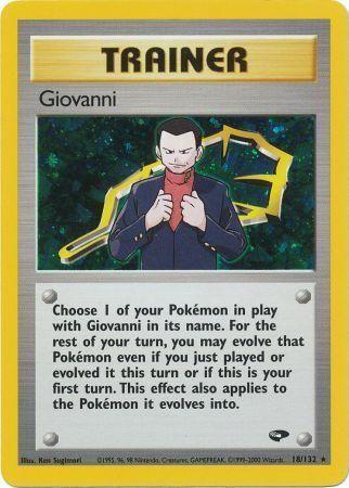 Giovanni (18/132) [Gym Challenge] Unlimited Holofoil - Holo Rare