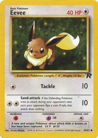 Eevee (055/82) [Team Rocket] Unlimited - Common