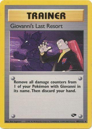 Giovanni's Last Resort (105/132) [Gym Challenge] Unlimited - Rare