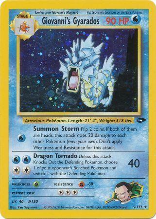 Giovanni's Gyarados (5/132) [Gym Challenge] Unlimited Holofoil - Holo Rare