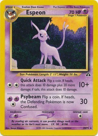 Espeon (020/75) [Neo Discovery] Unlimited - Rare