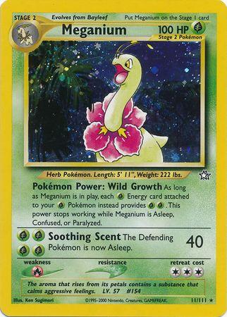 Meganium (11)/111  - Unlimited Holofoil Neo Genesis - Holo Rare
