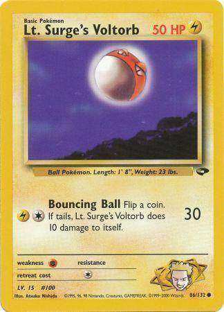 Lt. Surge's Voltorb 086  - Unlimited Gym Challenge - Common