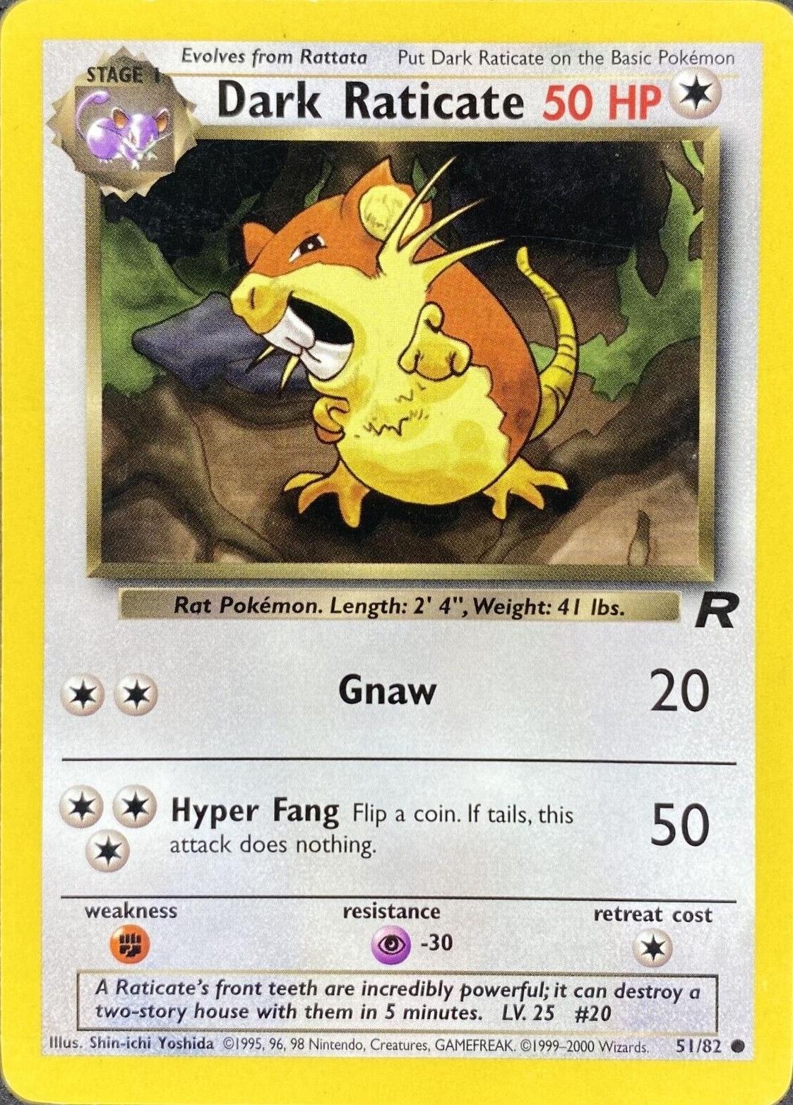 Dark Raticate (051/82) [Team Rocket] Unlimited - Common